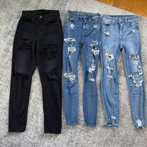 Bundle 3-American Eagle size 000 Jeans